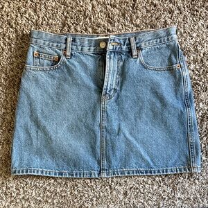 Alex Mill Classic Blue Denim Mini Skirt